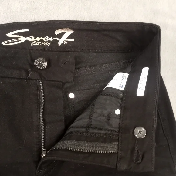 Seven7 Women's Black Skinny Jeans NWT Size 12 - Picture 7 of 12